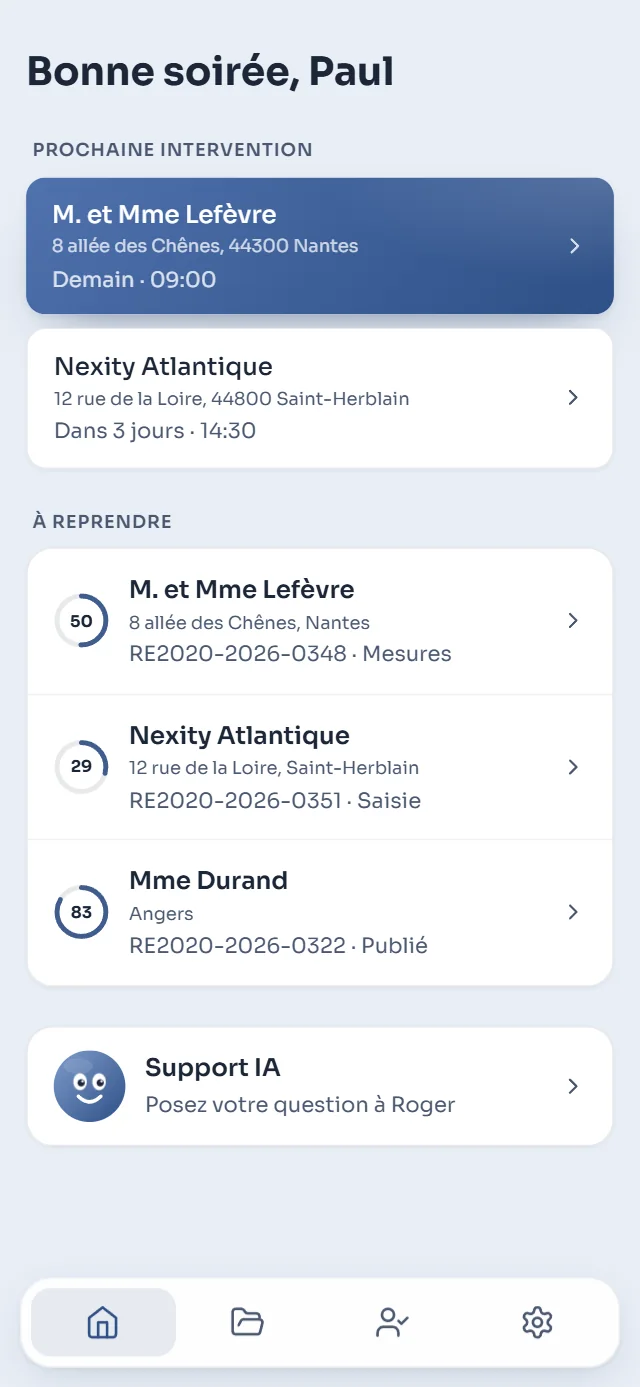 Le Hub sur téléphone : prochaine intervention et dossiers à reprendre